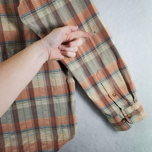 XXL The Territory Ahead Plaid Shirt Button Down Men's Long Sleeve Pocket - Picture 9 of 13